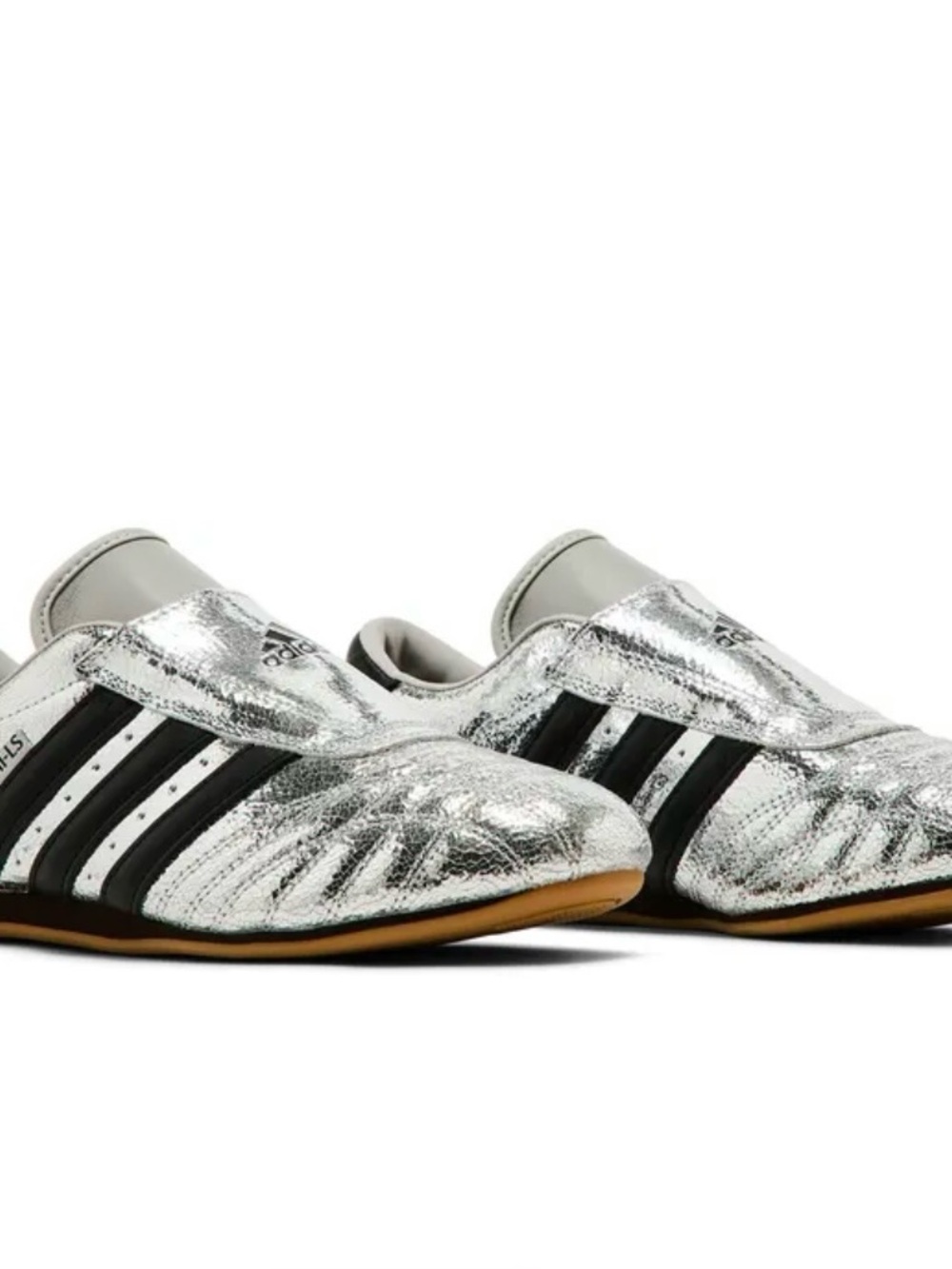 Adidas Women’s Silver Metallic Slip-On Sneakers